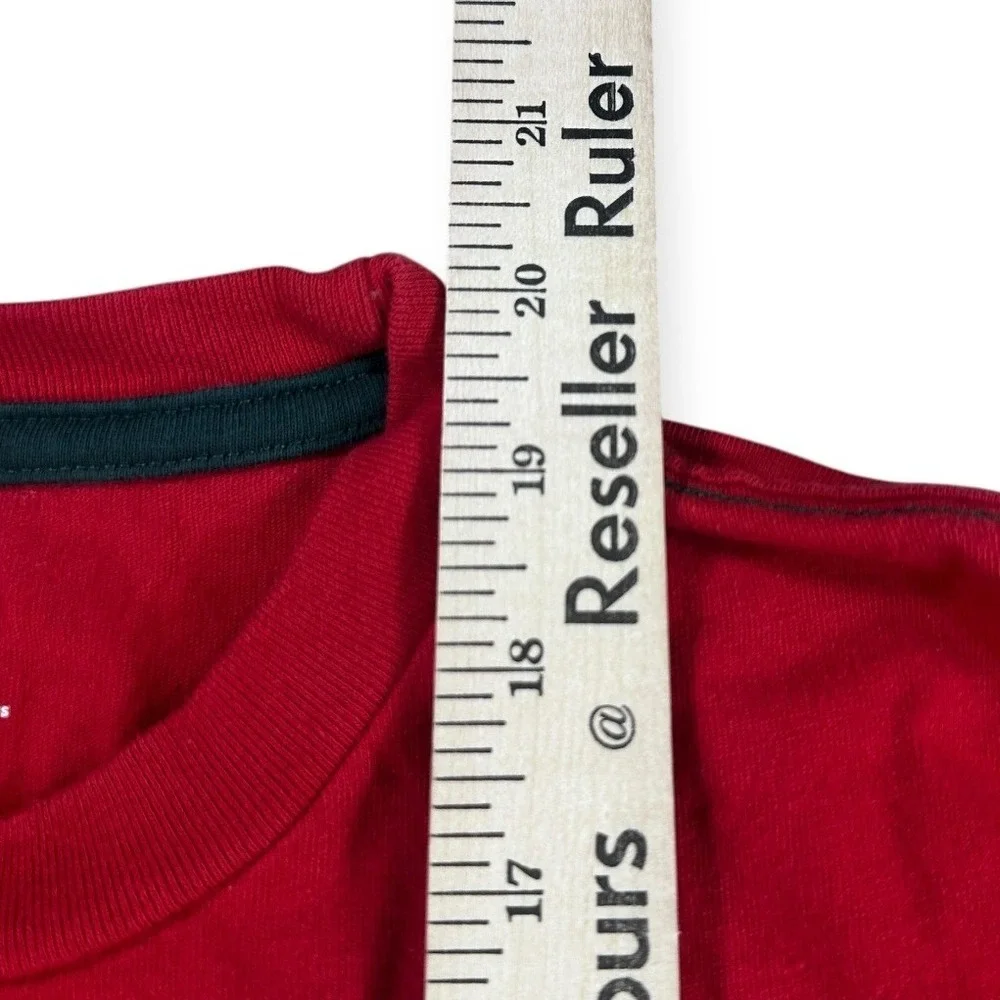 Gymboree Boys Red Christmas Milk and Cookies Long Sleeve‎ Shirt Size 7 Holiday